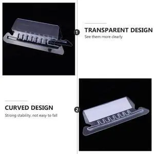 PVC el Holder Transparent Tooth Clamp for Price Tags Memo Clips Signage Holders Small Light Easy Clip on Shelves Retail Use PVC el Holder Transparent Tooth Clamp for Price Tags Memo Clips Signage Holders Small Light Easy Clip on Shelves Retail Use