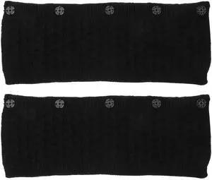 2Pcs Black Universal Woolen Headphone Protective Covers Headband Cushions Scratch Resistant Replacement Pads Dustproof Winter 2Pcs Black Universal Woolen Headphone Protective Covers Headband Cushions Scratch Resistant Replacement Pads Dustproof Winter