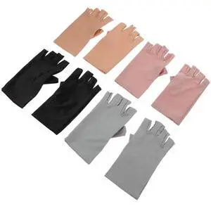 4Pairs Women Nail Spandex Uv Protection Manicure Gloves for Gel Nails Sunshade Outdoor Sports Hiking Fishing Camping 4Pairs Women Nail Spandex Uv Protection Manicure Gloves for Gel Nails Sunshade Outdoor Sports Hiking Fishing Camping