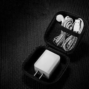 10Pcs Earphone Pouch Wear-Resistant PU Square Case Travel Carrying Bag Shockproof Data Cable Organizer 10Pcs Earphone Pouch Wear-Resistant PU Square Case Travel Carrying Bag Shockproof Data Cable Organizer