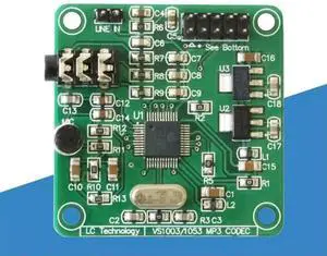 2X VS1003 Module MP3 Playback Audio Decoding Onboard Microphone Multifunction Convenience Module 2X VS1003 Module MP3 Playback Audio Decoding Onboard Microphone Multifunction Convenience Module