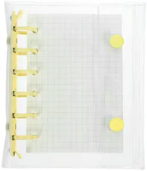 Loose-Leaf Notebook Mini Buckled Transparent Cover Creative DIY Scrapbook Lovely Notepad Daily Planner Recording Diary Organizer Loose-Leaf Notebook Mini Buckled Transparent Cover Creative DIY Scrapbook Lovely Notepad Daily Planner Recording Diary Organizer