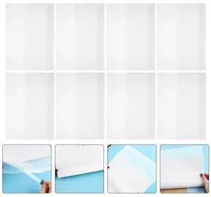 10 Sheets A4 Plastic Book Cover Protector Clear Reusable Book Sleeve for Textbooks Notebooks Magazines Files Anti-Scratch 10 Sheets A4 Plastic Book Cover Protector Clear Reusable Book Sleeve for Textbooks Notebooks Magazines Files Anti-Scratch