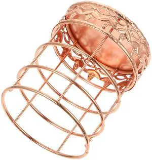 Rose Gold Pen Holder l Mesh Design Crack Resistant Non-Slip Base Easy Clean Desk Organizer for Office Desk School Supplies Rose Gold Pen Holder l Mesh Design Crack Resistant Non-Slip Base Easy Clean Desk Organizer for Office Desk School Supplies