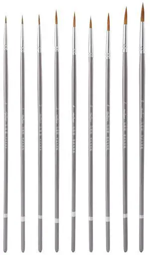 9Pcs Detail Paint Brushes Fine Line Drawing Pens Professional Set for Watercolor Acrylic Oil Painting Miniature Art Supplies 9Pcs Detail Paint Brushes Fine Line Drawing Pens Professional Set for Watercolor Acrylic Oil Painting Miniature Art Supplies