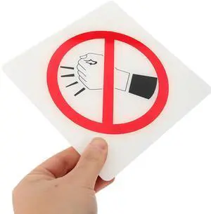 Acrylic No Knocking Sign Heavy Duty Scratch Resistant SleFlat Surface Warning Indicator for Doors Walls Hotels Offices Acrylic No Knocking Sign Heavy Duty Scratch Resistant SleFlat Surface Warning Indicator for Doors Walls Hotels Offices