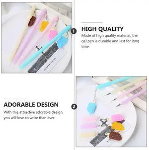 10Pcs Student Gel Pens Cartoon Pendant Style Refille Plastic Writing Instruments for Marking Notes Blessing Cards Office 10Pcs Student Gel Pens Cartoon Pendant Style Refille Plastic Writing Instruments for Marking Notes Blessing Cards Office