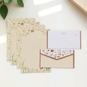 5Sets Flower Printing Envelope Letter Paper Kit Elegant Stationery 15 Envelopes 30 Sheets for Daily Writing Invitation Notes 5Sets Flower Printing Envelope Letter Paper Kit Elegant Stationery 15 Envelopes 30 Sheets for Daily Writing Invitation Notes