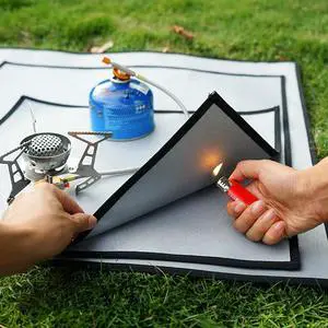 1Pcs Fire Resistance Blanket Silver Heat Resistant Cloth Emergency Survival Fire Blanket Kitchen Camping Barbecue 1Pcs Fire Resistance Blanket Silver Heat Resistant Cloth Emergency Survival Fire Blanket Kitchen Camping Barbecue