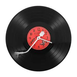 European Retro Nostalgic Ultra-Quiet Clock Vinyl Record Personality Wall Clock Cafe Bar Decorative Wall Clock European Retro Nostalgic Ultra-Quiet Clock Vinyl Record Personality Wall Clock Cafe Bar Decorative Wall Clock