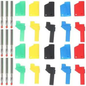 10Pcs Banana Plug Insulated Audio Connector Speaker Cable Plugs Replacement Small Banana Plugs for Amplifier Sound 10Pcs Banana Plug Insulated Audio Connector Speaker Cable Plugs Replacement Small Banana Plugs for Amplifier Sound