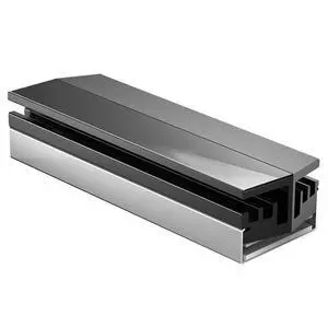 SSD Heatsink M.2 2280 Aluminum Radiator with Thermal Conductive Silicone Wafer Anodized Sandblasted Finish for Passive Cooling SSD Heatsink M.2 2280 Aluminum Radiator with Thermal Conductive Silicone Wafer Anodized Sandblasted Finish for Passive Cooling