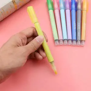 8Pcs Fluorescent Pens Premium Smooth Writing Highlighter Marker with Dual-Color Outline Effect for DIY Planner Greeting Cards 8Pcs Fluorescent Pens Premium Smooth Writing Highlighter Marker with Dual-Color Outline Effect for DIY Planner Greeting Cards