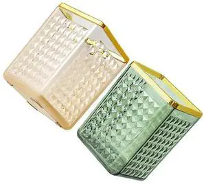 2Pcs Sturdy Plastic Makeup Brush Holder Organizer Pen Pencil Holder Lipstick Cup for Desk Bathroom Vanity 2Pcs Sturdy Plastic Makeup Brush Holder Organizer Pen Pencil Holder Lipstick Cup for Desk Bathroom Vanity