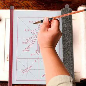 1Set Water Writing Cloth Calligraphy Copybooks Calligraphy Practice Pen Brush Easy Reusable Safe for Kids Adults 1Set Water Writing Cloth Calligraphy Copybooks Calligraphy Practice Pen Brush Easy Reusable Safe for Kids Adults