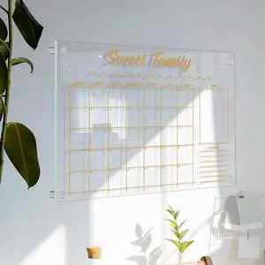Acrylic Weekly Planner Memo Board Transparent Erasable Dry Erase Writing Board for Home Office Desktop Wall Hanging Organization Acrylic Weekly Planner Memo Board Transparent Erasable Dry Erase Writing Board for Home Office Desktop Wall Hanging Organization