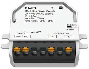 DALI Switch Dimmer DA-PS AC110V 220V 230V Current 200Ma SELV Safety Standard Applied DALI Switch Dimmer DA-PS AC110V 220V 230V Current 200Ma SELV Safety Standard Applied