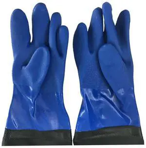1Pair Thicken Industrial PVC Gloves Oil Acid Alkali Resistant Waterproof Skid Proof Tear Resistant for Dishwashing Car Washing 1Pair Thicken Industrial PVC Gloves Oil Acid Alkali Resistant Waterproof Skid Proof Tear Resistant for Dishwashing Car Washing