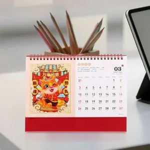 Chinese Year Desk Calendar 2024 Dragon Year Freestanding Desktop Calendar for Office Home Classroom Dorm Daily Task Tracker Chinese Year Desk Calendar 2024 Dragon Year Freestanding Desktop Calendar for Office Home Classroom Dorm Daily Task Tracker