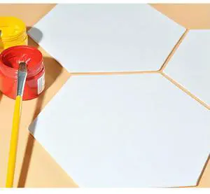 3Pcs Hexagon Thick Cotton Artist Canvas Boards Oil Paint Panels Suitable for Acrylic Tempera DIY Painting 12.5cm Side Length 3Pcs Hexagon Thick Cotton Artist Canvas Boards Oil Paint Panels Suitable for Acrylic Tempera DIY Painting 12.5cm Side Length