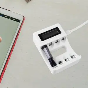 4 Slot Universal LCD Charger for Rechargeable Aa Aaa Batteries with Independent Charging Slots 4 Slot Universal LCD Charger for Rechargeable Aa Aaa Batteries with Independent Charging Slots