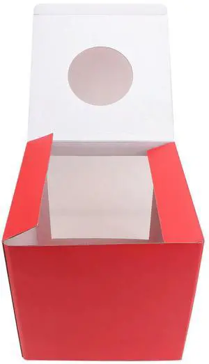 1Pcs Red Lottery Box Draw Box for Party Game Ballot Drawing Annual Meeting Event Simple Reusable Lightweight Design 1Pcs Red Lottery Box Draw Box for Party Game Ballot Drawing Annual Meeting Event Simple Reusable Lightweight Design