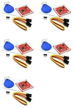 5Set PN532 NFC RFID Module V3 User Kits Reader Writer Mode IC S50 Card PCB Attenna I2C IIC SPI HSU 5Set PN532 NFC RFID Module V3 User Kits Reader Writer Mode IC S50 Card PCB Attenna I2C IIC SPI HSU