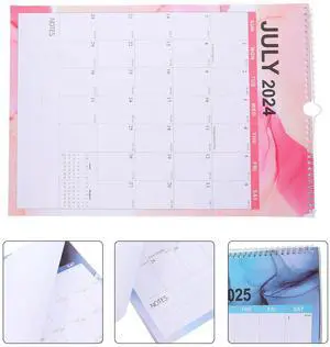 Wall Calendar 2024 Monthly Spiral Binding Hanging Calendar Home Office Classroom Daily Use English Planner Wall Calendars Wall Calendar 2024 Monthly Spiral Binding Hanging Calendar Home Office Classroom Daily Use English Planner Wall Calendars