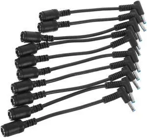 10Pcs Power Supply Conversion Line Female to Male 90 Degree Laptop Tip Adapter Converter Cable Compact and Reliable 10Pcs Power Supply Conversion Line Female to Male 90 Degree Laptop Tip Adapter Converter Cable Compact and Reliable