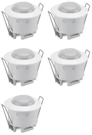 5X Ceiling Recessed PIR Motion Sensor Infrared Adjustable Detector For Corridor Warehouse Stairs Porch Lamp Swi 5X Ceiling Recessed PIR Motion Sensor Infrared Adjustable Detector For Corridor Warehouse Stairs Porch Lamp Swi