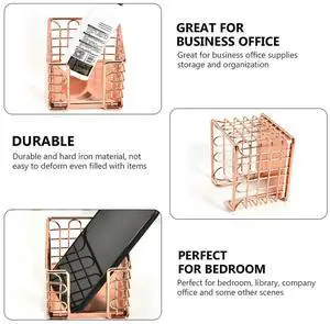 1Pcs Rose Gold Desktop Organizing Box l Box for Pens Business Office Supplies Study Room Bedroom Library Creative 1Pcs Rose Gold Desktop Organizing Box l Box for Pens Business Office Supplies Study Room Bedroom Library Creative