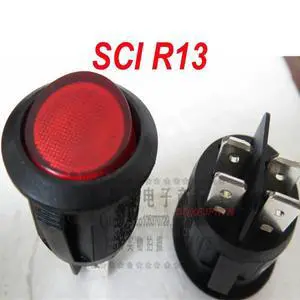 For 20MM imported Taiwan SCI R13 switch with 4 pins and 2 positions, illuminated rocker arm switch For 20MM imported Taiwan SCI R13 switch with 4 pins and 2 positions, illuminated rocker arm switch