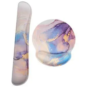 1Set Anti-Slip Memory Foam Wrist Rest Mouse Pad Round Ergonomic Design Slow Rebound Fatigue Relief Peacock Stone Pattern Modern 1Set Anti-Slip Memory Foam Wrist Rest Mouse Pad Round Ergonomic Design Slow Rebound Fatigue Relief Peacock Stone Pattern Modern