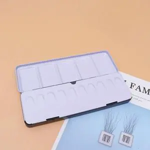 Empty Iron Watercolor Solid Pigment Case 24 Paint Grids l Box for Studio Outdoor Travel Painting Empty Iron Watercolor Solid Pigment Case 24 Paint Grids l Box for Studio Outdoor Travel Painting