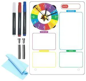 Acrylic Whiteboard 1Set Clear Memo Board for Desk Tabletop Dry Erase Multi-Function Planner and Acrylic Whiteboard 1Set Clear Memo Board for Desk Tabletop Dry Erase Multi-Function Planner and