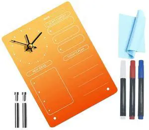 1Set Acrylic Desktop Planner Board with Clock Multi-Function Erase Board for to Do List Daily Schedule Memo Writing Desk 1Set Acrylic Desktop Planner Board with Clock Multi-Function Erase Board for to Do List Daily Schedule Memo Writing Desk