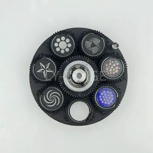 9.4cm Diameter Rotation Rotate Gobo Wheel With Patterns For LED 90W Moving Head Lights 9.4cm Diameter Rotation Rotate Gobo Wheel With Patterns For LED 90W Moving Head Lights