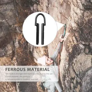 1Pcs Compact Iron Rope Hook Sturdy Rope Hook for Fast Convenient Connections Belt Loops Ropes Outdoor Climbing Gear 1Pcs Compact Iron Rope Hook Sturdy Rope Hook for Fast Convenient Connections Belt Loops Ropes Outdoor Climbing Gear