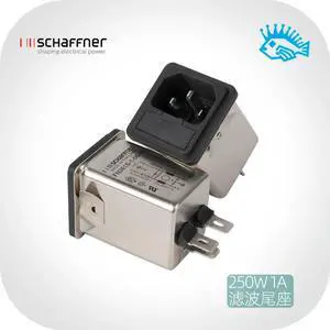 SCHAFFNER FN261S-1-06-10 250V 1A power outlet filter with fuse SCHAFFNER FN261S-1-06-10 250V 1A power outlet filter with fuse