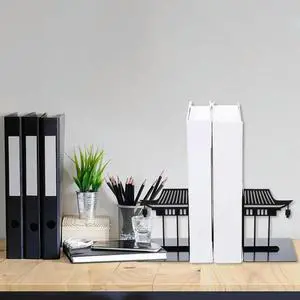 1Pair Strong l Bookends Simple Elegant Bookends Frame for Bookshelf Organization Home Office Library Use Book Rack 1Pair Strong l Bookends Simple Elegant Bookends Frame for Bookshelf Organization Home Office Library Use Book Rack