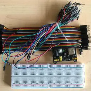 830 Tie Point Breadboard Kit Includes Power Supply Module 5V 3.3V and Assorted Jumper Wires Ideal for Stem Education Circuit 830 Tie Point Breadboard Kit Includes Power Supply Module 5V 3.3V and Assorted Jumper Wires Ideal for Stem Education Circuit