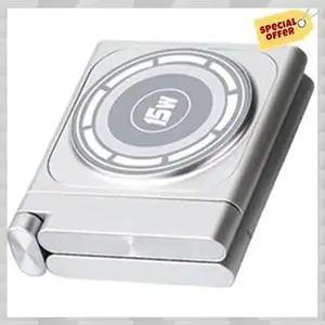 Charging Station Fast, Movable For Travel, Modern All Aluminum Alloy Body 4 In 1 Silver Gray Charging Station Fast, Movable For Travel, Modern All Aluminum Alloy Body 4 In 1 Silver Gray