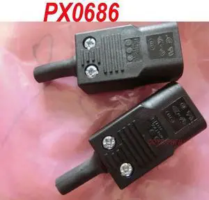 For BULGIN PX0686 IEC C14 power socket tail plug Black 250V10A For BULGIN PX0686 IEC C14 power socket tail plug Black 250V10A
