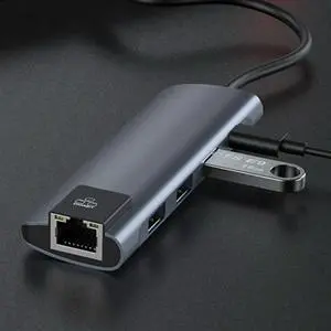 -in-1 USB Type-C Hub Docking Station Fast Data Transfer Plug-and-Play Compact Multiport Adapter for Laptop Desktop -in-1 USB Type-C Hub Docking Station Fast Data Transfer Plug-and-Play Compact Multiport Adapter for Laptop Desktop