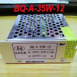 Power supply For BQ-A-35W-12 12V 35W 3A 1 Pcs Power supply For BQ-A-35W-12 12V 35W 3A 1 Pcs