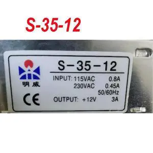 ForMingwei Switching Power Supply S-35-12 AC220V To DC12V 0.8A 35W 1 Pcs ForMingwei Switching Power Supply S-35-12 AC220V To DC12V 0.8A 35W 1 Pcs