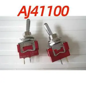For AJ41100 Power Button 2 Pin 2 Gear Shaking Head Toggle Switch 10A250V Aperture 12MM For AJ41100 Power Button 2 Pin 2 Gear Shaking Head Toggle Switch 10A250V Aperture 12MM