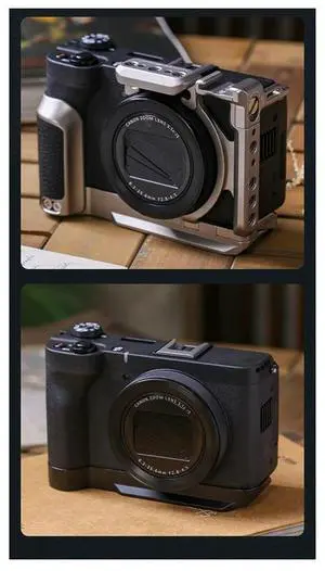 Ergonomic Handle Quick-Release Camera Cage For For Powershot V1 Durable Quick-Release Plate Professional Ergonomic Handle Quick-Release Camera Cage For For Powershot V1 Durable Quick-Release Plate Professional