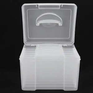 Photo Box Plastic Multi-Grid Organizer for Pictures Photos Craft Items Sticker Scrapbook DIY Organization Home Travel Photo Box Plastic Multi-Grid Organizer for Pictures Photos Craft Items Sticker Scrapbook DIY Organization Home Travel