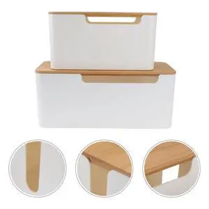 2Pcs Socket Protection Box Cable Management Box for Power Strip Outlet Surge Protector Charger USB Hub Strong Impact Resistant 2Pcs Socket Protection Box Cable Management Box for Power Strip Outlet Surge Protector Charger USB Hub Strong Impact Resistant